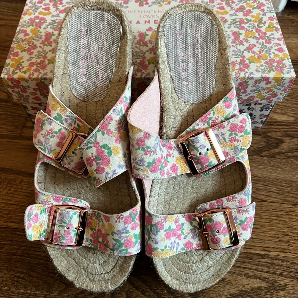 Manebi LoveShackFancy Sandals